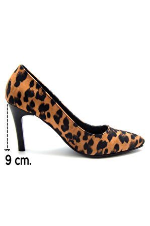 Gowa Leopar Desenli Stiletto