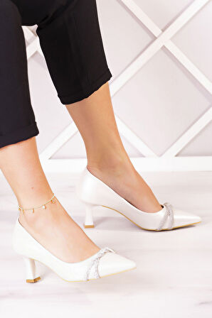 Adel Sedef Vegan Burma Taşlı Abiye Ayakkabı