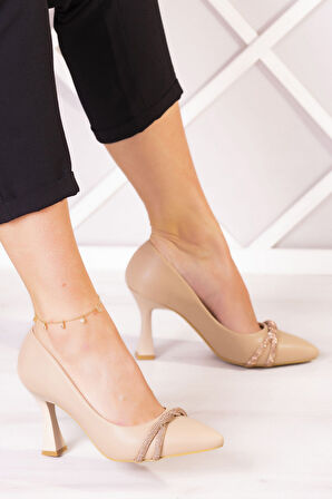 Elisha Ten Vegan Burma Taşlı Abiye Ayakkabı