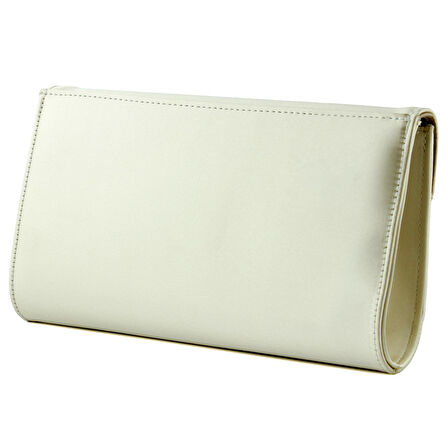 Erkan Saçmacı Ten Saten Zincir Askılı Manyetik Kapaklı İç Cepli Zarif Abiye El Çantası