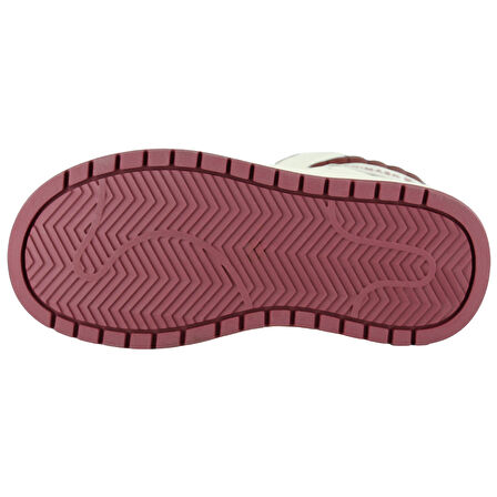 Erkan saçmacı  Bej Bordo Vegan Bağcıklı Kürk Astarlı Yuvarlak Burun Günlük Bot