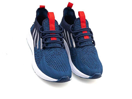 WAVES LUPOON 128 AQUA Triko Ünisex Sneaker Ayakkabı LACİVERT_KIRMIZI_BEYAZ