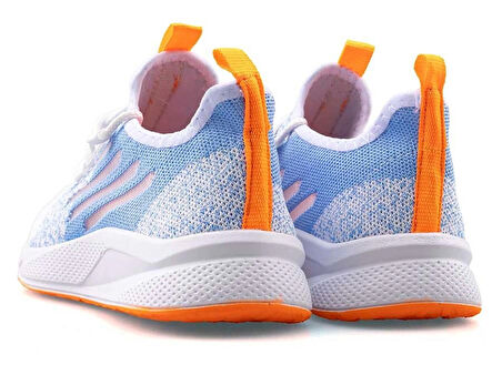 WAVES LUPOON 128 AQUA Triko Ünisex Sneaker Ayakkabı BEYAZ_ORANJ