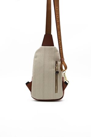Kadın Bel Çantası 959-37555 SİLVER POLO FREEBAG M132 BEJ-MAT KİREMİT