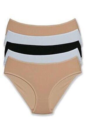 Pierre Cardin Kadın Pamuklu Geniş Kenarlı 5li Külot