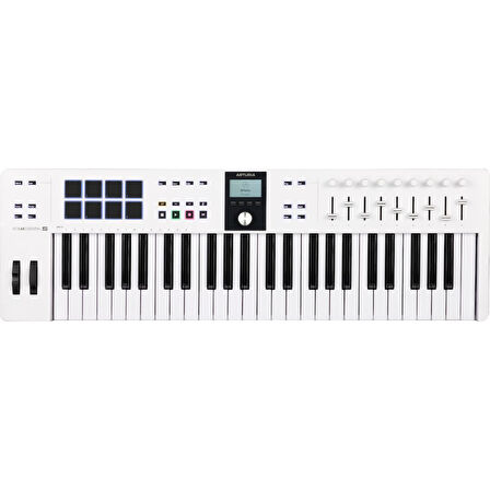 KeyLab Essential 49 mk3: Beyaz - 3.Nesil Akıllı MIDI Kontrolcü (49 Tuş)
