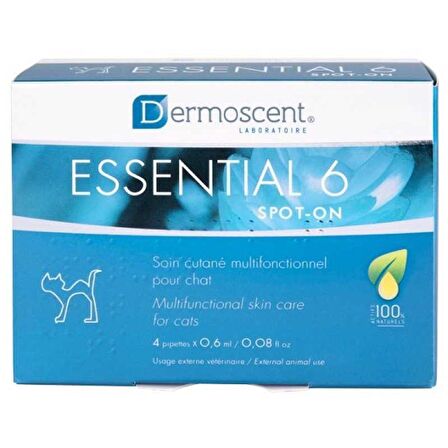 Dermoscent Essential 6 Kediler İçin Deri Bakımı ve Koku Giderici Damla