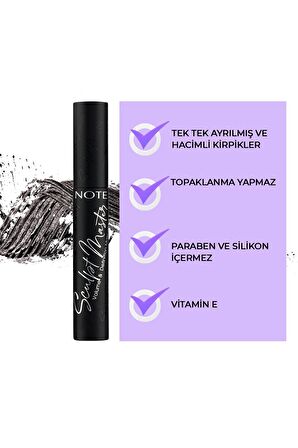 Note Sculpt Master Silikon Fırça Siyah Rimel