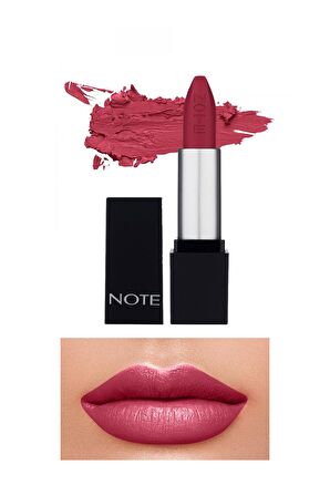 Note Mattever Lipstick Yarı Mat Saten Bitişli Ruj 13 Strawberry Envie - Pembe