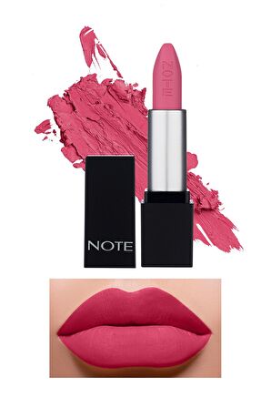 Note Mattever Lipstick Yarı Mat Saten Bitişli Ruj 15 Favorite Pink - Pembe