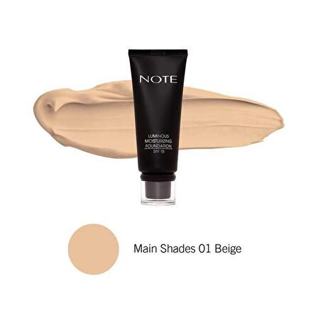 Note Luminous Moisturizing SPF 15 Fondöten 01 Beige