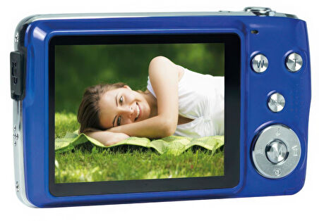 AgfaPhoto Realishot DC8200 Fotoğraf Makinesi(Mavi)+16GB SD