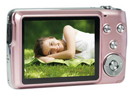 AgfaPhoto Realishot DC8200 Fotoğraf Makinesi(Pembe)+16GB SD