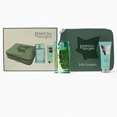 Lolita Lempicka Green Lover EDT 100 ml + 75 ml Parfumed After Shave Gel Erkek Parfüm Seti