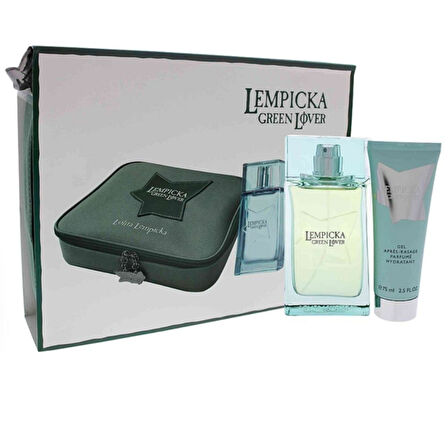 Lolita Lempicka Green Lover EDT 100 ml + 75 ml Parfumed After Shave Gel Erkek Parfüm Seti