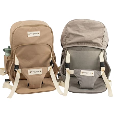 Baby On Board Agathe Galet Sırt Çantalı Taşınabilir Mama Sandalyesi Gris