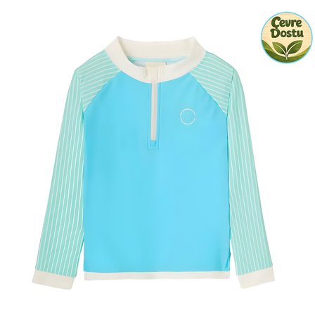 Kietla UV Korumalı Uzun Kollu Tişört Mayo Blue Striped