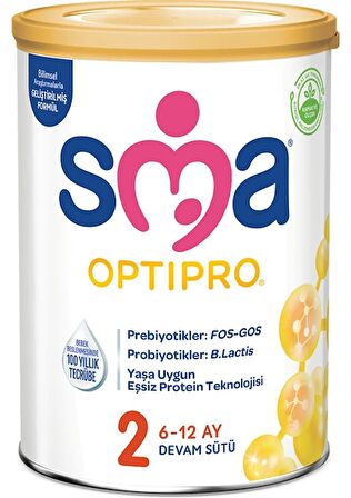 SMA Optipro Probiyotikli 2 400 gr 6-12 Ay Devam Sütü