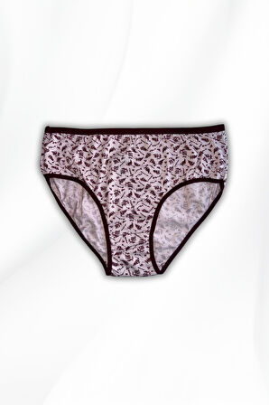 Kadın Likralı Desenli Bato Külot – Rahat ve Esnek Günlük İç Giyim