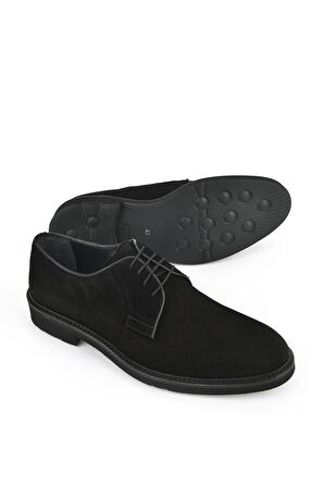 Ziya, Erkek Hakiki Deri Ayakkabı 123145 1519S Siyah