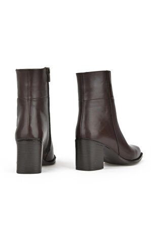 Ziya, Kadın Hakiki Deri Bot 13319Z66350 Kahve