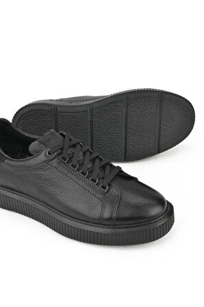 Ziya, Erkek Hakiki Deri Sneaker 1331026Z2049 Siyah