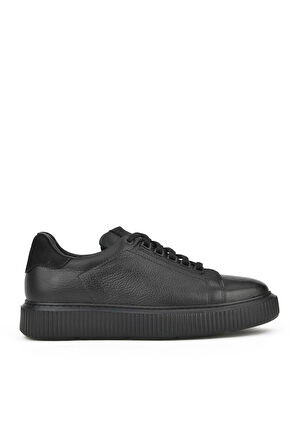 Ziya, Erkek Hakiki Deri Sneaker 1331026Z2049 Siyah