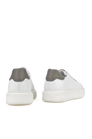 Ziya, Erkek Hakiki Deri Sneaker 1331026Z2049 Beyaz