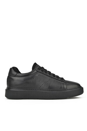 Ziya, Erkek Hakiki Deri Sneaker 1331026Z105 Siyah