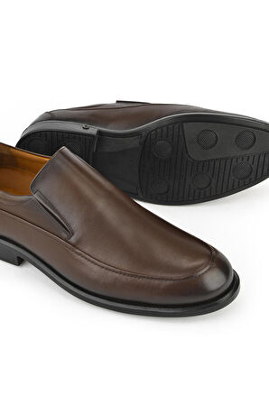 Ziya, Erkek Hakiki Deri Büyük Numara Konfor Ayakkabı 133745Z1325 Kahve