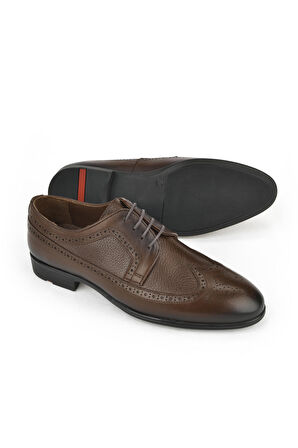 Ziya, Erkek Hakiki Deri Küçük Numara Ayakkabı 141745Z4152 Kahve