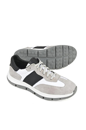 Ziya, Erkek Hakiki Deri Sneaker 141983ZF40 Beyaz