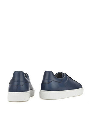 Ziya, Erkek Hakiki Deri Sneaker 1411026Z010 Mavi