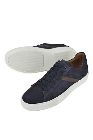 Ziya, Erkek Hakiki Deri Sneaker 1411026Z375 Lacivert