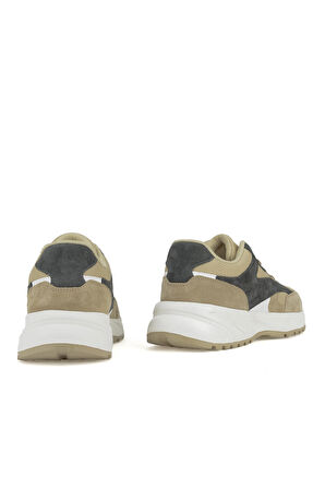 Ziya, Erkek Hakiki Deri Sneaker 14150Z0009 Bej