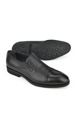 Ziya, Erkek Hakiki Deri Ayakkabı 141145Z578 Siyah