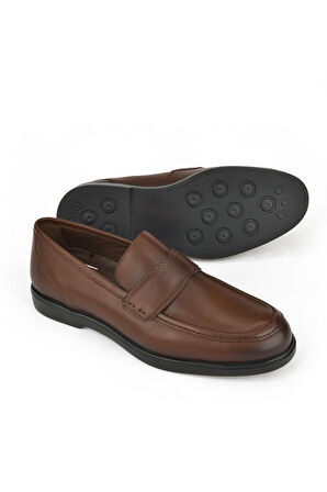 Ziya, Erkek Hakiki Deri Ayakkabı 143745Z0303 Kahve