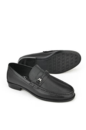 Ziya, Erkek Hakiki Deri Ayakkabı 143745Z5418 Siyah