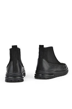 Ziya, Erkek Hakiki Deri Bot 1431024Z6700 Siyah