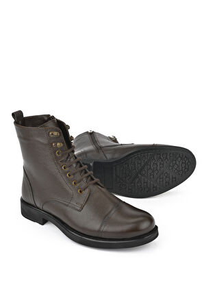 Ziya, Erkek Hakiki Deri Bot 14319Z7019 Kahve