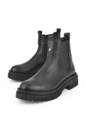 Ziya, Kadın Hakiki Deri Bot 143359Z310 Siyah