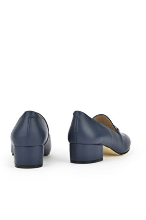 Ziya, Kadın Hakiki Deri Topuklu Ayakkabı 1431030Z1607 Lacivert