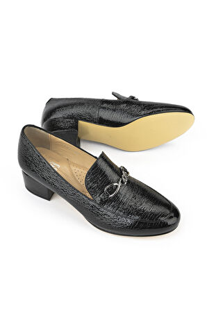 Ziya, Kadın Hakiki Deri Topuklu Ayakkabı 1431030Z16072 Siyah
