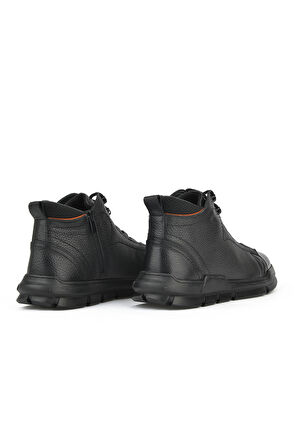 Ziya, Erkek Hakiki Deri Bot 1431040ZK2201 Siyah