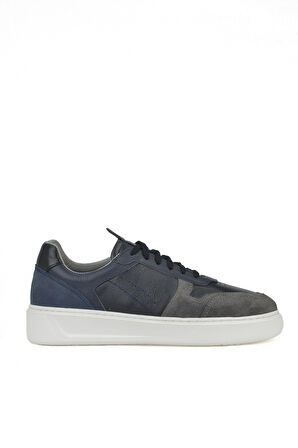 Ziya, Erkek Hakiki Deri Sneaker 1431026Z950 Lacivert