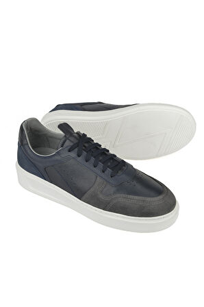 Ziya, Erkek Hakiki Deri Sneaker 1431026Z950 Lacivert
