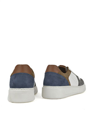 Ziya, Erkek Hakiki Deri Sneaker 1431026Z950 Beyaz