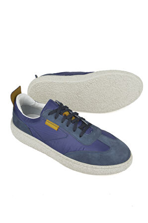 Ziya, Erkek Hakiki Deri Sneaker 1431026Z219 Mavi