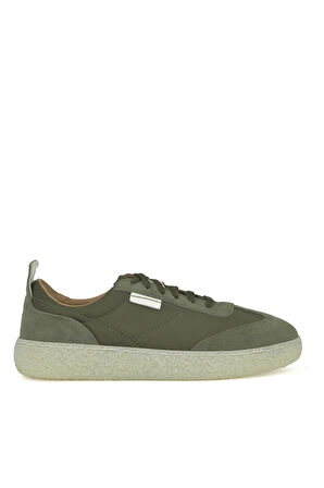 Ziya, Erkek Hakiki Deri Sneaker 1431026Z219 Haki