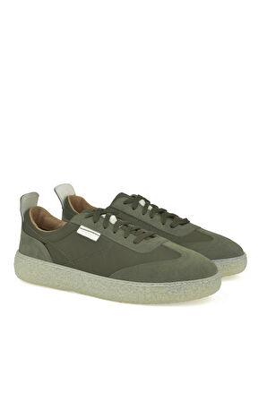 Ziya, Erkek Hakiki Deri Sneaker 1431026Z219 Haki